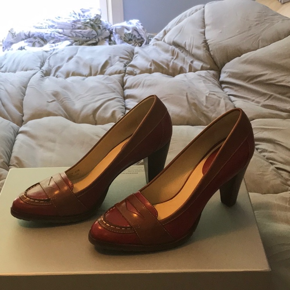 Cole Haan, Nike air red and tan heels